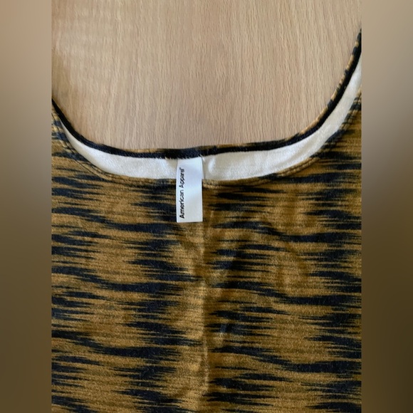 American Apparel| Mustard & Black Bodycon Dress, Size Medium•••Hyena - Picture 8 of 12